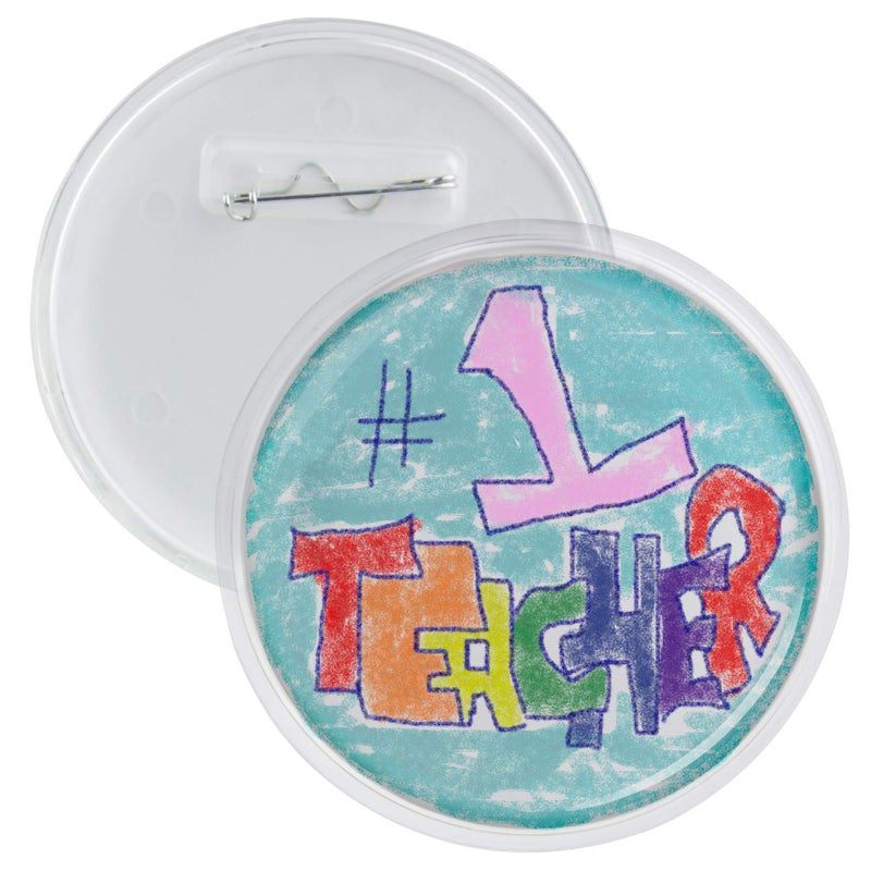 Snapins 3"" DIY Snap Together Pin Back Buttons - 12 Pack - Image 1